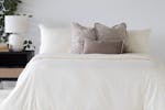 Lily Cotton | Hotel Quality Duvet 6 Piece Set | Ivory | Double Lily Cotton | Hotel Quality Duvet 6 Piece Set | Ivory | Double