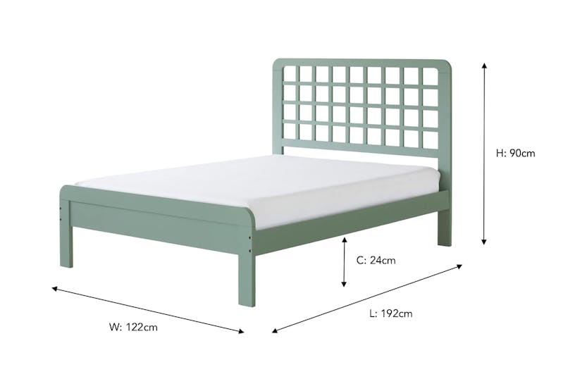 Nero Bed Frame | Small Double | 4ft | Green Nero Bed Frame | Small Double | 4ft | Green