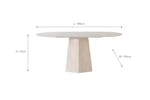 Treviso Oval Dining Table | Beige Treviso Oval Dining Table | Beige