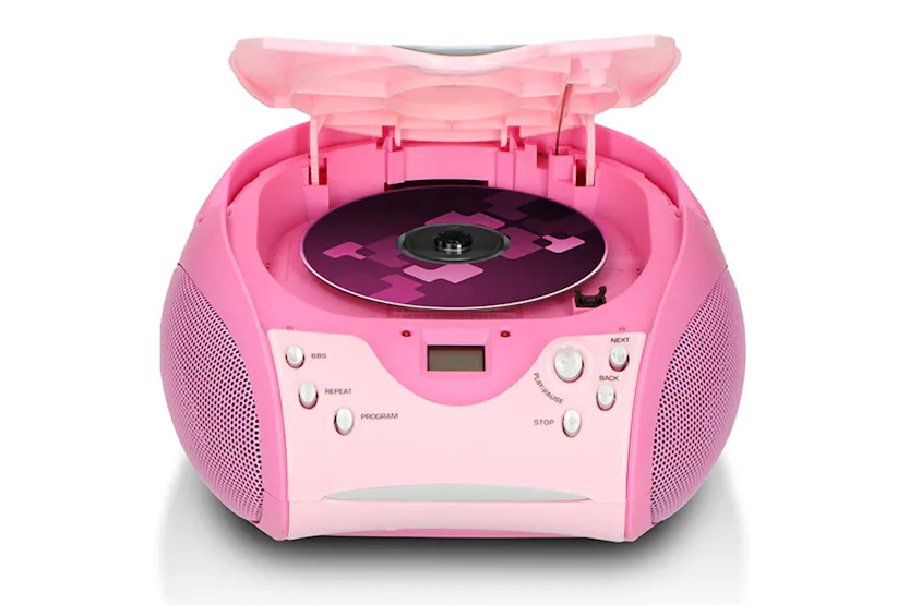 Lenco | Portable FM Radio And CD Player | Pink Lenco | Portable FM Radio And CD Player | Pink