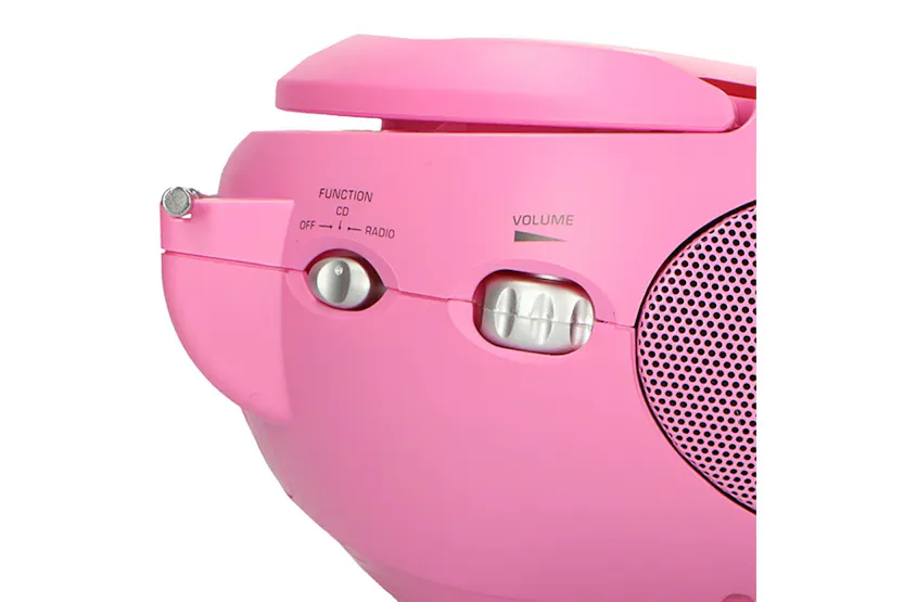 Lenco | Portable FM Radio And CD Player | Pink Lenco | Portable FM Radio And CD Player | Pink
