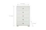 Willow Chest Of Drawer | 5 Drawer | Oat Willow Chest Of Drawer | 5 Drawer | Oat