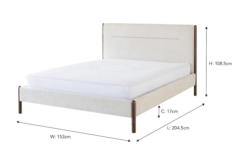Bella Bed Frame | Double | 4ft6 | Cream Bella Bed Frame | Double | 4ft6 | Cream