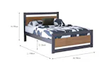 Alexis Bed Frame| Single | 3ft | Ash/Charcoal Alexis Bed Frame| Single | 3ft | Ash/Charcoal