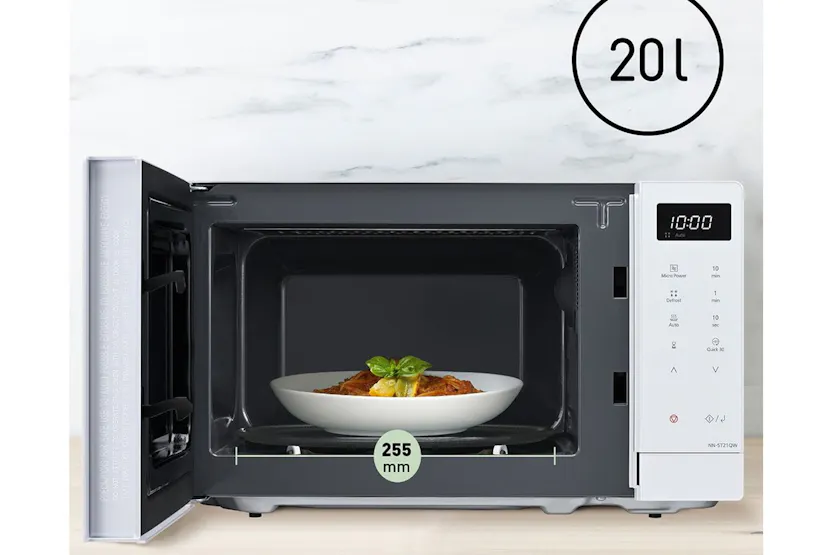 Panasonic | 20l Solo Microwave | Compact Design | White | MICR18W Panasonic | 20l Solo Microwave | Compact Design | White | MICR18W
