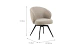 Darlene Dining Chair | Swivel | Taupe Darlene Dining Chair | Swivel | Taupe