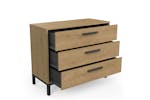 Craft Chest of Drawer | 3 Drawer | Black/Oak Effect Craft Chest of Drawer | 3 Drawer | Black/Oak Effect