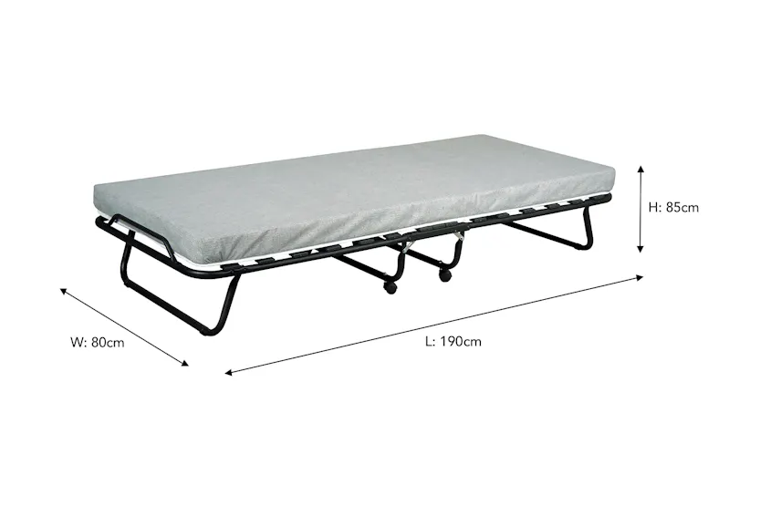 Barese Folding Guest Bed | Black Barese Folding Guest Bed | Black