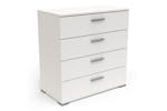 Izzy Chest of Drawer | 4 Drawer | White Izzy Chest of Drawer | 4 Drawer | White