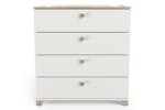 Izzy Chest of Drawer | 4 Drawer | White/Oak Effect Izzy Chest of Drawer | 4 Drawer | White/Oak Effect