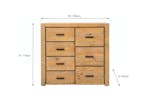 Coolmore Chest Of Drawer | 7 Drawer | Natural Coolmore Chest Of Drawer | 7 Drawer | Natural