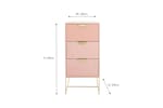 Frankie Bedside Table | Slim | Pink Frankie Bedside Table | Slim | Pink