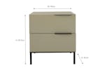 Avalon Bedside Locker | 2 Drawer | Pistachio Avalon Bedside Locker | 2 Drawer | Pistachio
