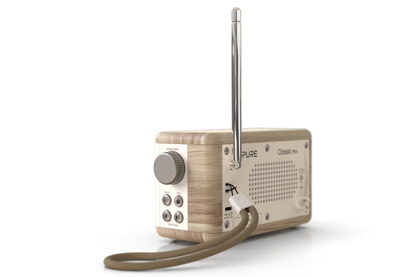 Pure Classic Mini Digital Radio | White/Oak Pure Classic Mini Digital Radio | White/Oak
