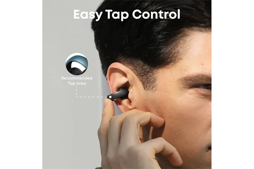 Soundcore AeroClip Open-Ear Earbuds with Adaptive Comfort | Black Soundcore AeroClip Open-Ear Earbuds with Adaptive Comfort | Black