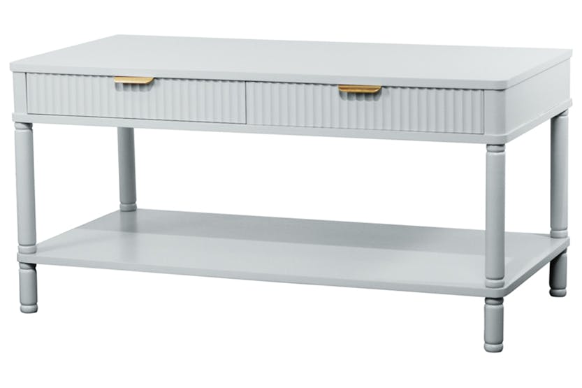 Parson Coffee Table | 2 Drawers | White Parson Coffee Table | 2 Drawers | White