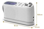 Roberts Portable FM Radio | White Roberts Portable FM Radio | White
