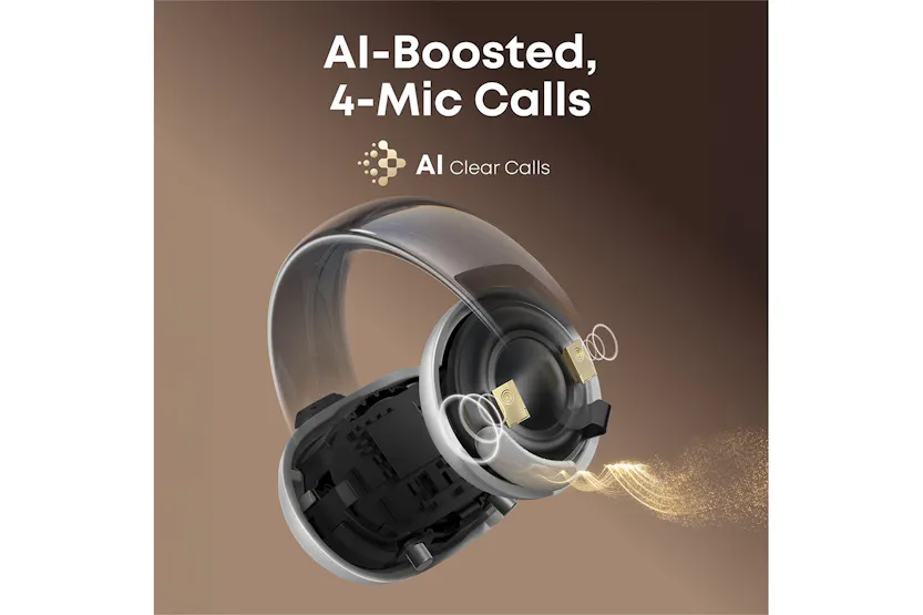 Soundcore AeroClip Open-Ear Earbuds with Adaptive Comfort | White Soundcore AeroClip Open-Ear Earbuds with Adaptive Comfort | White