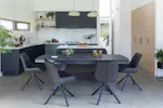 Bas Dining Chair | Swivel | Grey Bas Dining Chair | Swivel | Grey