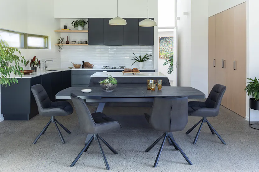 Bas Dining Chair | Swivel | Grey Bas Dining Chair | Swivel | Grey