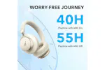 Soundcore Space One Over-Ear Active Noise Cancelling Headphones | White Soundcore Space One Over-Ear Active Noise Cancelling Headphones | White