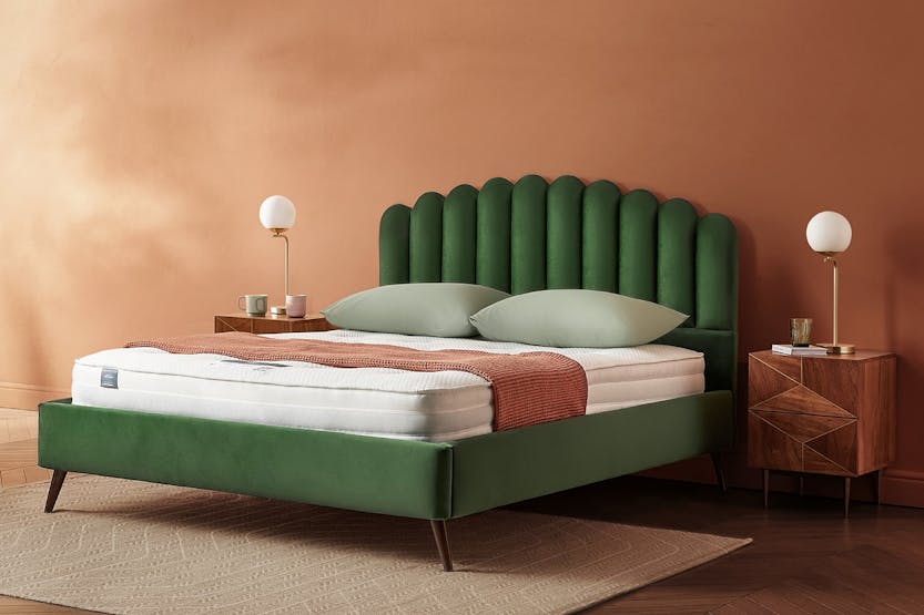 Silentnight | Oriana Bed Frame with Slant Dark Leg | Double | 4ft6 | Colour Options Silentnight | Oriana Bed Frame with Slant Dark Leg | Double | 4ft6 | Colour Options