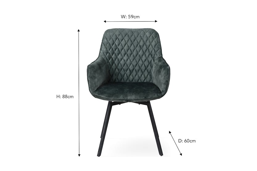 Celine Dining Chair | Green Celine Dining Chair | Green