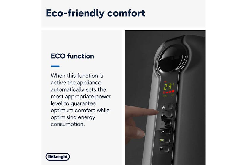 DeLonghi 2KW Oil Filled Radiator | TRRS0920E.G | Grey DeLonghi 2KW Oil Filled Radiator | TRRS0920E.G | Grey