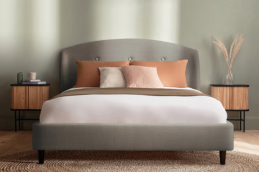 Silentnight | Evana Bed Frame with Black Leg | Double | 4ft6 | Charcoal Silentnight | Evana Bed Frame with Black Leg | Double | 4ft6 | Charcoal