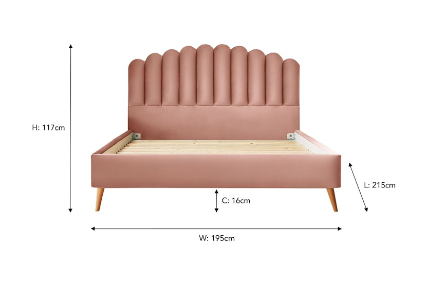 Silentnight | Oriana Bed Frame with Slant Beech Leg | Super King | 6ft | Colour Options Silentnight | Oriana Bed Frame with Slant Beech Leg | Super King | 6ft | Colour Options