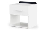 Reverso Bedside Table | 1 Drawer | White Reverso Bedside Table | 1 Drawer | White