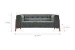 Rosie 3 Seater Sofa | Fabric | Basalt Rosie 3 Seater Sofa | Fabric | Basalt