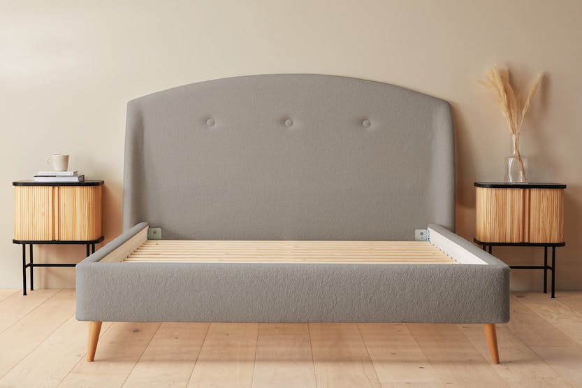 Silentnight | Evana Bed Frame with Slant Beech Leg | King | 5ft | Colour Options Silentnight | Evana Bed Frame with Slant Beech Leg | King | 5ft | Colour Options