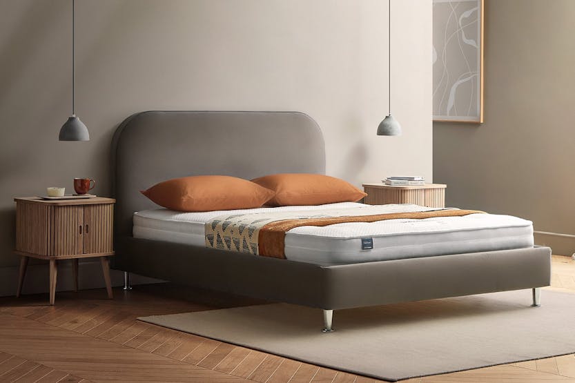 Silentnight | Fara Bed Frame with Chrome Leg | King | 5ft | Charcoal Silentnight | Fara Bed Frame with Chrome Leg | King | 5ft | Charcoal