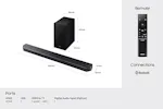 Samsung Q600F Q-Series 3.1.2ch Soundbar with Subwoofer (2025) | Titan Black Samsung Q600F Q-Series 3.1.2ch Soundbar with Subwoofer (2025) | Titan Black
