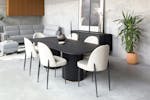 Lantine Rectangular Dining Table | Black Lantine Rectangular Dining Table | Black