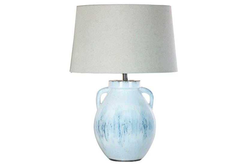 Rylee Ceramic Table Lamp | White/Blue | 66 cm Rylee Ceramic Table Lamp | White/Blue | 66 cm