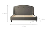 Silentnight | Evana Bed Frame with Black Leg | Double | 4ft6 | Charcoal Silentnight | Evana Bed Frame with Black Leg | Double | 4ft6 | Charcoal