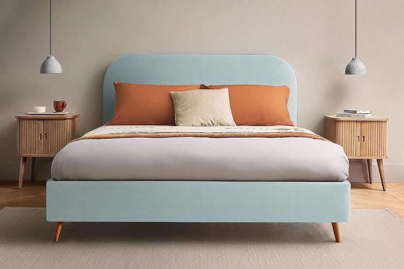 Silentnight | Fara Bed Frame with Slant Beech Leg | King | 5ft | Colour Options Silentnight | Fara Bed Frame with Slant Beech Leg | King | 5ft | Colour Options