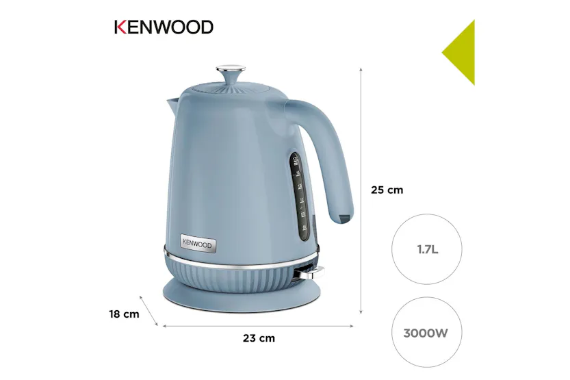 Kenwood 1.7L Elegancy Collection Kettle | ZJP11.A0BG | Blue Kenwood 1.7L Elegancy Collection Kettle | ZJP11.A0BG | Blue