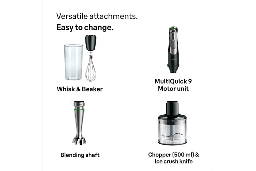 Braun MultiQuick 9 Hand Blender | MQ9135XI | Black/Stainless Steel Braun MultiQuick 9 Hand Blender | MQ9135XI | Black/Stainless Steel