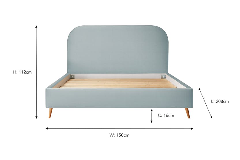 Silentnight | Fara Bed Frame with Slant Beech Leg | Double | 4ft6 | Colour Options Silentnight | Fara Bed Frame with Slant Beech Leg | Double | 4ft6 | Colour Options