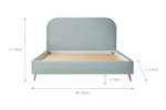 Silentnight | Fara Bed Frame with Slant Beech Leg | King | 5ft | Colour Options Silentnight | Fara Bed Frame with Slant Beech Leg | King | 5ft | Colour Options