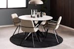 Harlie Round Dining Table | White Harlie Round Dining Table | White