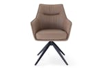 Kayleigh Carver Dining Chair | Swivel | Leather | Cappuccino Kayleigh Carver Dining Chair | Swivel | Leather | Cappuccino