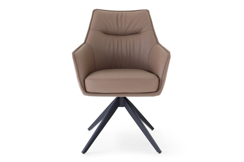 Kayleigh Carver Dining Chair | Swivel | Leather | Cappuccino Kayleigh Carver Dining Chair | Swivel | Leather | Cappuccino