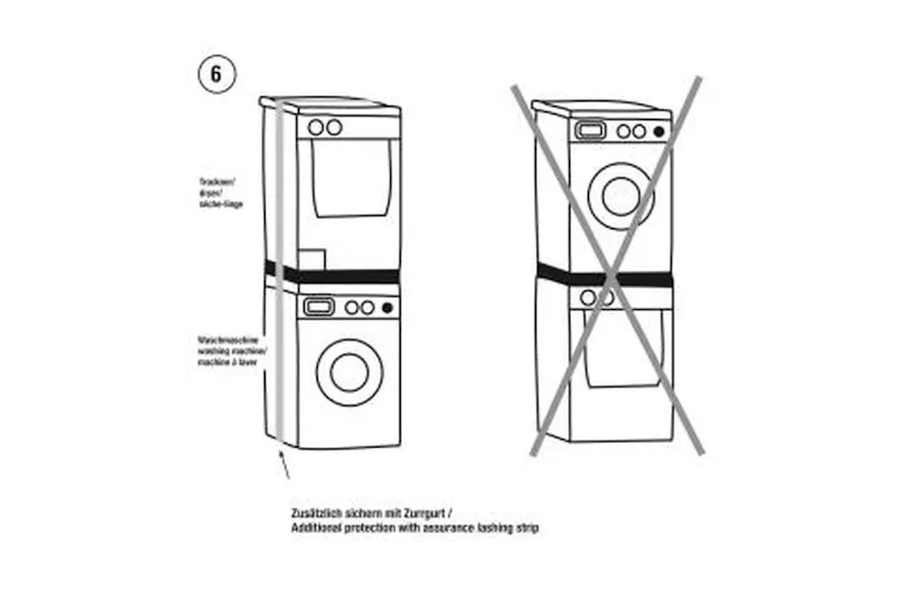 Xavax Intermediate Frame For Washing Machine And Dryer With Pull-out Shelf | Laundry Accessory | Metal | 60 X 55.5 Cm Xavax Intermediate Frame For Washing Machine And Dryer With Pull-out Shelf | Laundry Accessory | Metal | 60 X 55.5 Cm