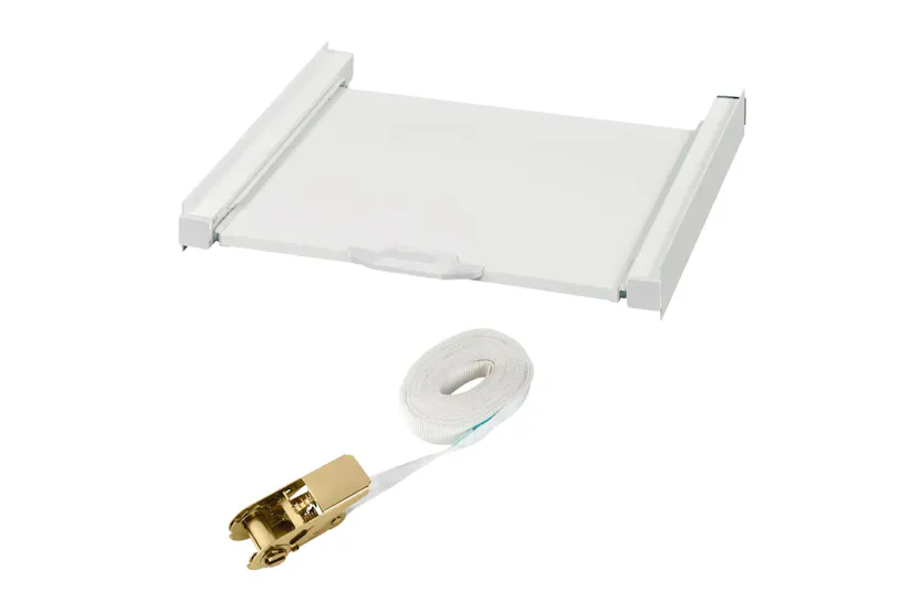 Xavax Intermediate Frame For Washing Machine And Dryer With Pull-out Shelf | Laundry Accessory | Metal | 60 X 55.5 Cm Xavax Intermediate Frame For Washing Machine And Dryer With Pull-out Shelf | Laundry Accessory | Metal | 60 X 55.5 Cm