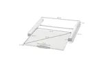 Xavax Intermediate Frame For Washing Machine And Dryer With Pull-out Shelf | Laundry Accessory | Metal | 60 X 55.5 Cm Xavax Intermediate Frame For Washing Machine And Dryer With Pull-out Shelf | Laundry Accessory | Metal | 60 X 55.5 Cm