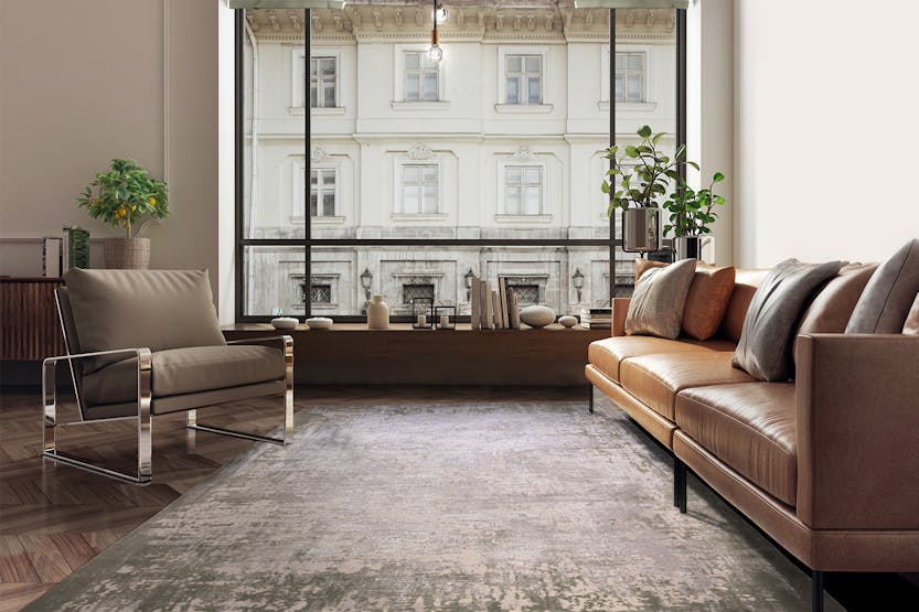 Adele Rug | Green Border | 66 x 240 cm Adele Rug | Green Border | 66 x 240 cm